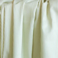 coton rayures vertes