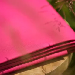 gabardine coton fuchsia