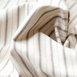 popeline rayures marron