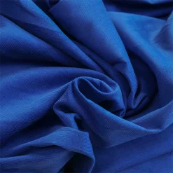 velours milleraies bleu